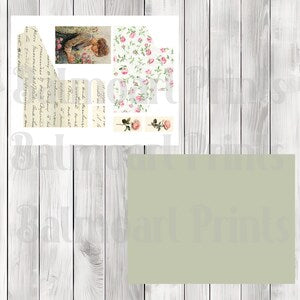 Vintage Rose Loaded Tag Kit - Loaded Tags | Ephemera Labels | Paper Craft | Junk Journal Images Clip Art | Fussy Cut