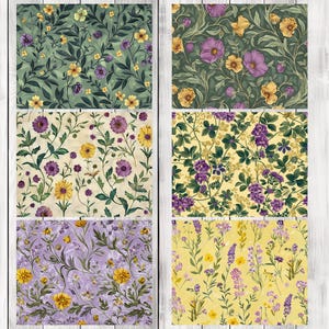 Vintage Spring Floral - Journal Paper Set, Junk Journal Pages, Junk Journal Paper, Printable Journal, Scrapbook Paper, Digital Paper