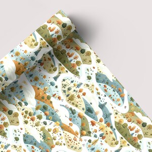 Winding Hills - Seamless Pattern - Digital Paper - Printable Journal, Scrapbook Paper, Seamless