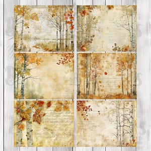 Rustic Forest Whimsy - Journal Paper Set, Junk Journal Pages, Junk Journal Paper, Printable Journal, Scrapbook Paper, Digital Paper