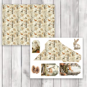 Rustic Woodland Loaded Tag Kit - Loaded Tags | Ephemera Labels | Paper Craft | Junk Journal Images Clip Art | Fussy Cut