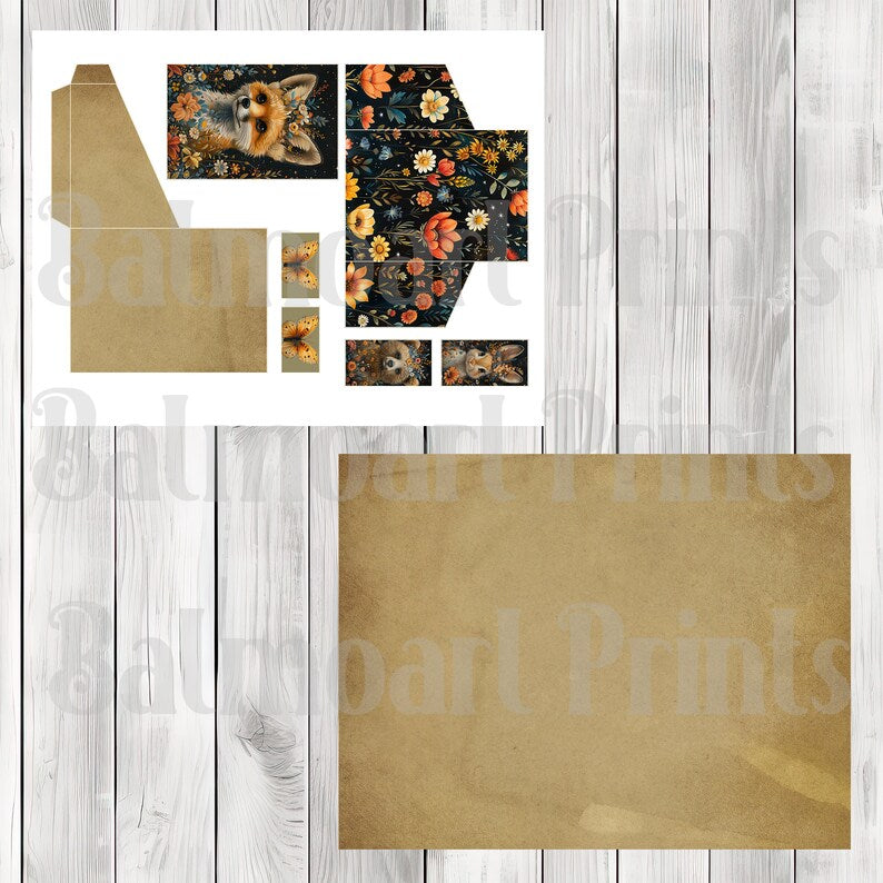 Woodland Night Garden Loaded Tag Kit - Loaded Tags | Ephemera Labels | Paper Craft | Junk Journal Images Clip Art | Fussy Cut