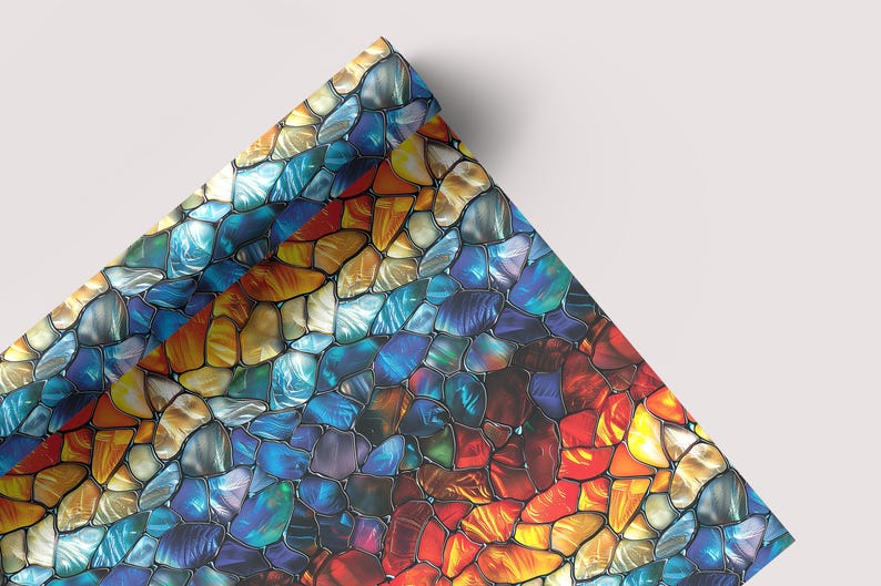 Fire Opal - Seamless Pattern - Digital Paper - Printable Journal, Scrapbook Paper, Seamless