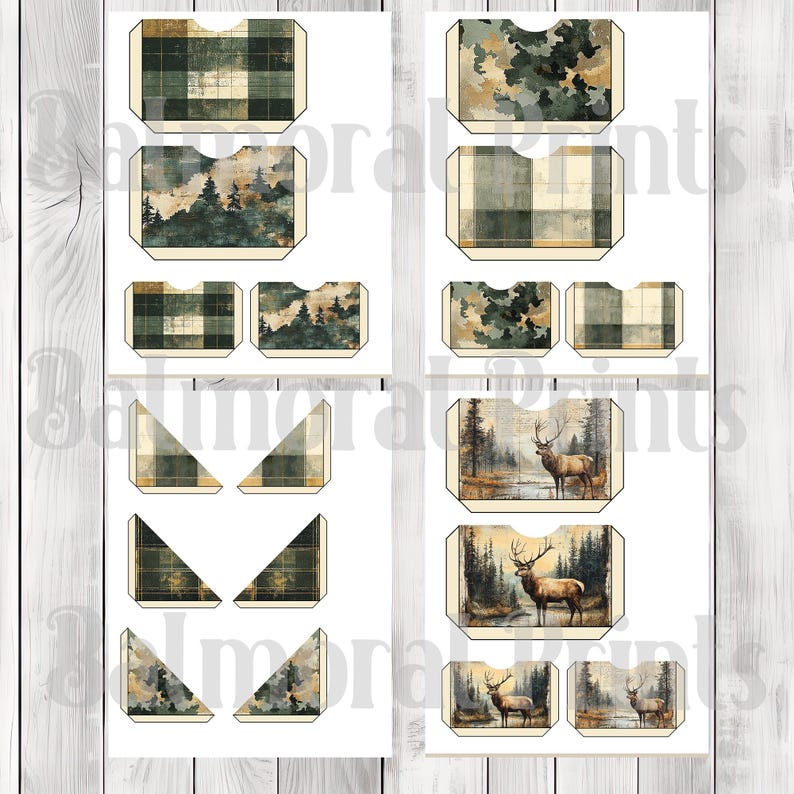 Majestic Stag - Junk Journal Kit, Journal Pages, Papers, Ephemera, Tags, Printable, Scrapbook Kit, Digital Download