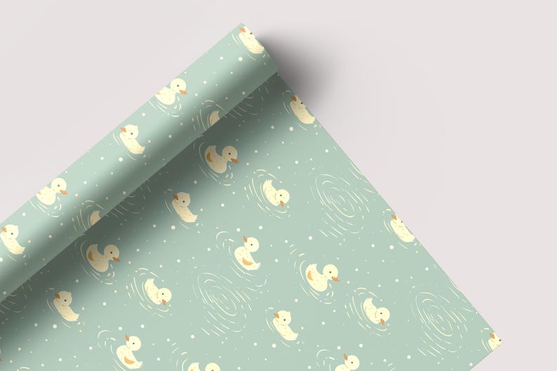 Simple Ducks - Seamless Pattern - Digital Paper - Printable Journal, Scrapbook Paper, Seamless