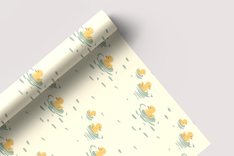 Simple Ducks - Seamless Pattern - Digital Paper - Printable Journal, Scrapbook Paper, Seamless