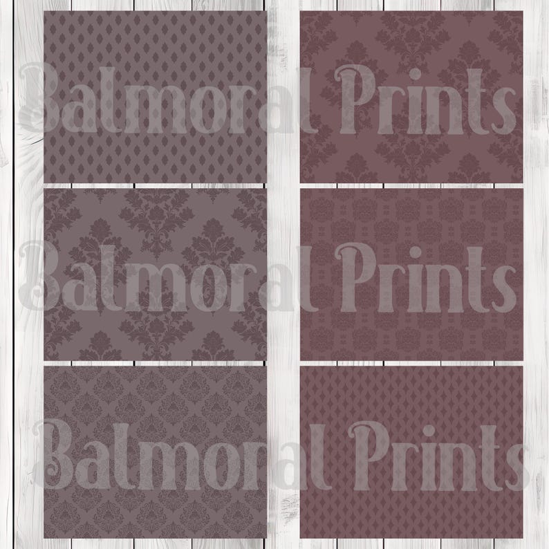 Mauve and Cream - Journal Paper Set, Junk Journal Pages, Junk Journal Paper, Printable Journal, Scrapbook Paper, Digital Paper