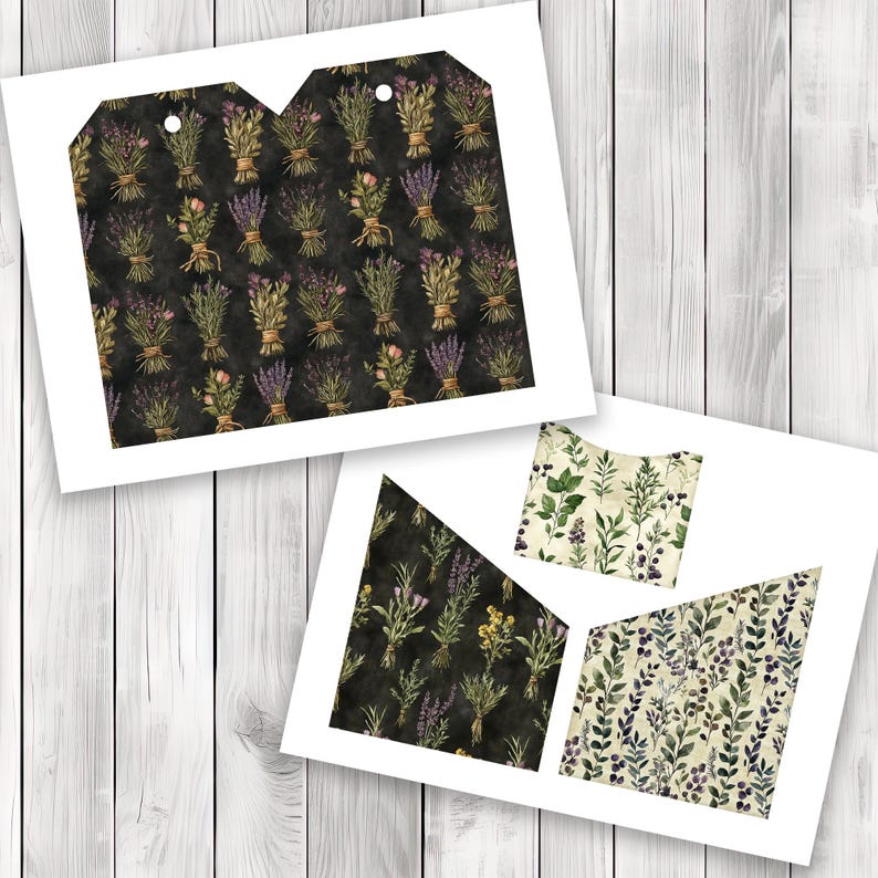 Witch's Apothecary Overloaded Tag Kit - Botanical - Loaded Tags | Ephemera Labels | Paper Craft | Junk Journal Images Clip Art | Fussy Cut